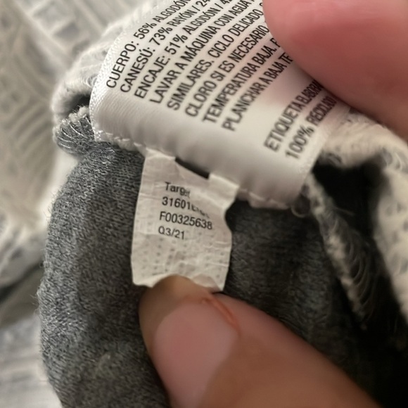 Knox Rose Womens Gray Crew Neck Colorblock Long Sleeve Sweater Pullover Size S - Picture 6 of 7